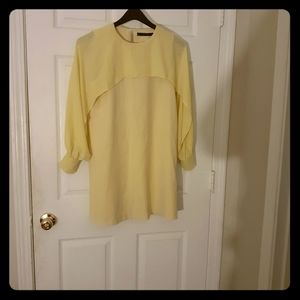 Yellow mini dress